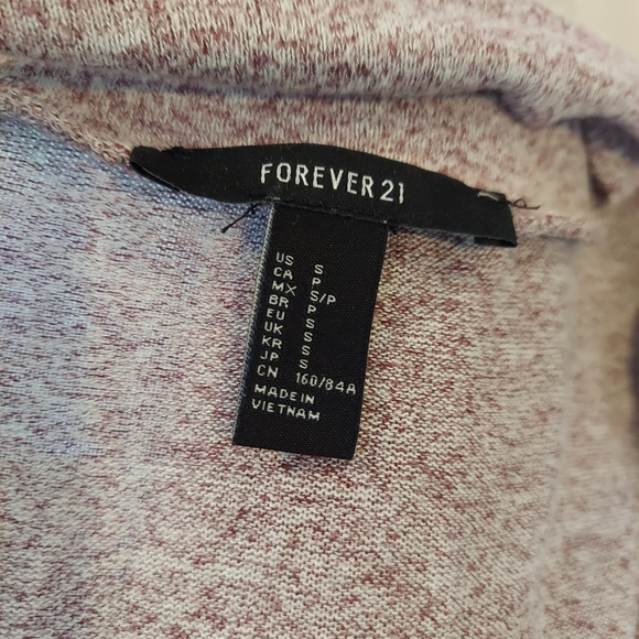 Forever 21 purple v-neck keyhole sweater - Picture 3 of 3